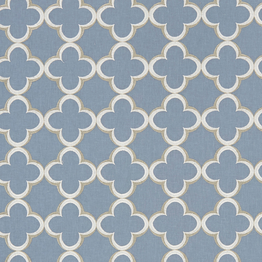Emblem 63J8211 by JF Designer Fabric Felicity 55% Polyester, 45% Cotton India Horizontal: 4.75 and Vertical: 4.75 54 - Swanky Fabrics -