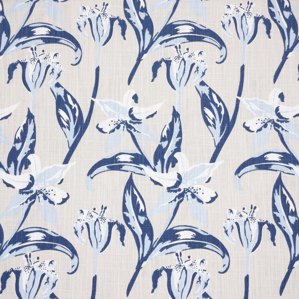 Emma 4 Navy by Aoc Fabric THE ART OF COLOR HERITAGE II 100%COT USA Horizontal: 9.000 and Vertical: 12.625 54 in - Fabric Carolina -