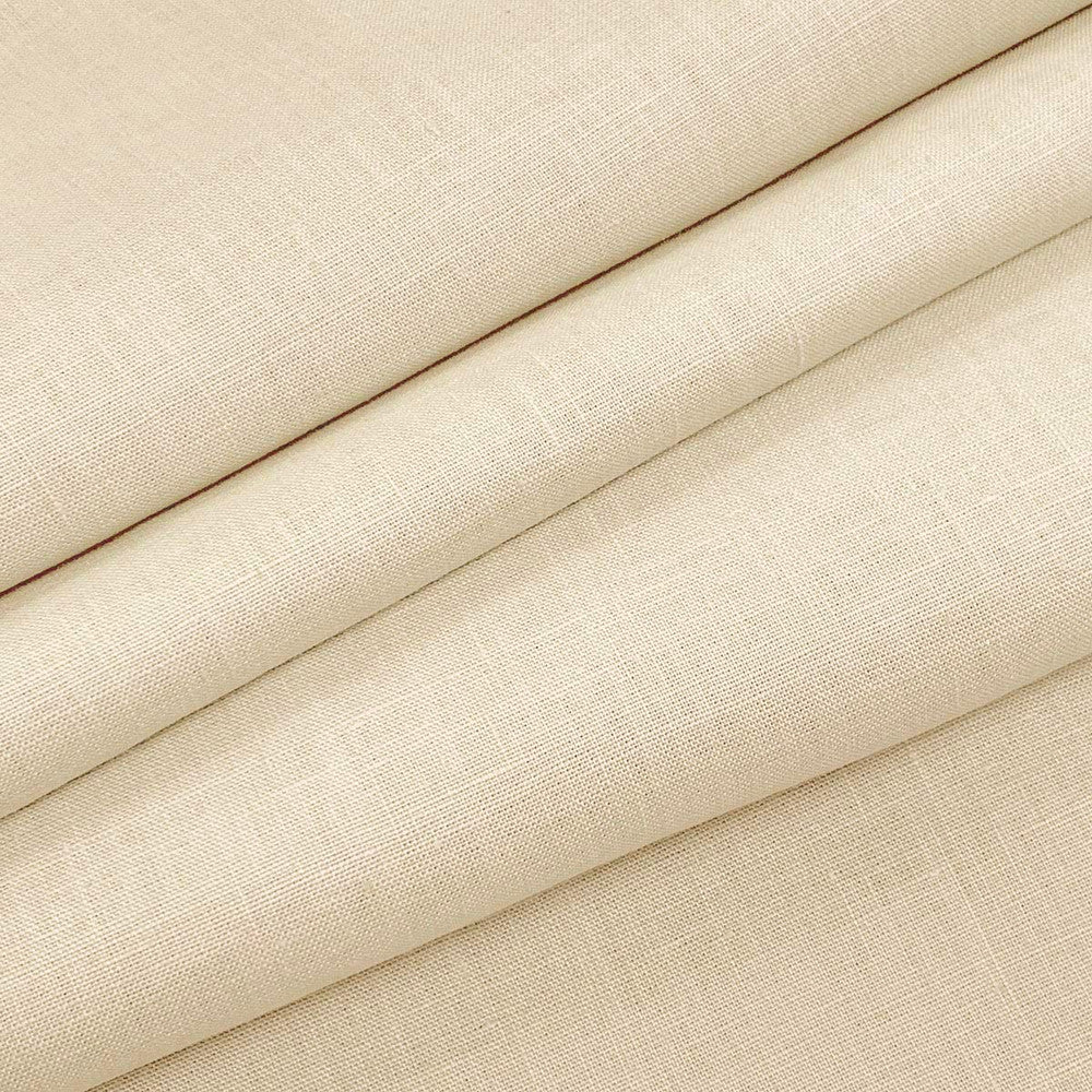 Emma Linen Eggshell by Magnolia Fabric - 100 % Linen India 20000 Horizontal: 0 and Vertical: 0 54" - Fabric Carolina -