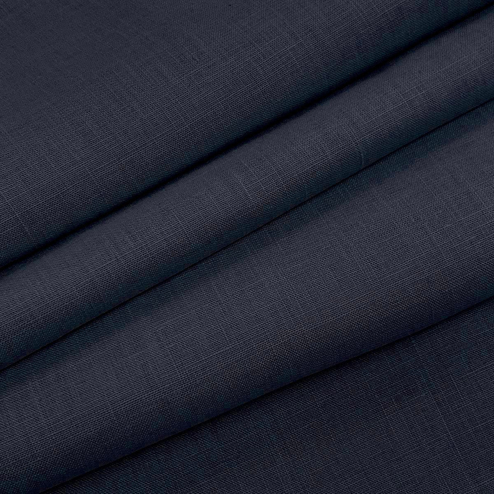 Emma Linen Indigo by Magnolia Fabric - 100 % Linen India 20000 Horizontal: 0 and Vertical: 0 54" - Fabric Carolina -