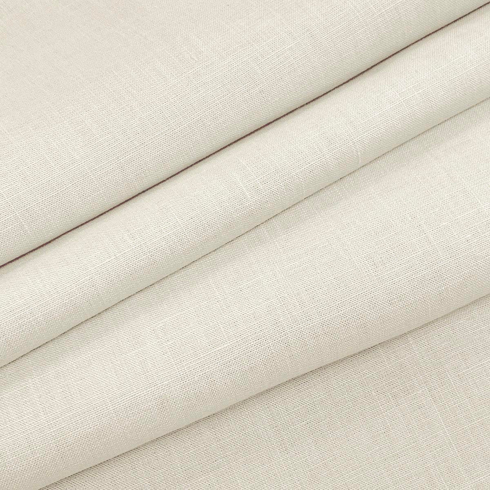 Emma Linen Pure White by Magnolia Fabric - 100 % Linen India 20000 Horizontal: 0 and Vertical: 0 54" - Fabric Carolina -