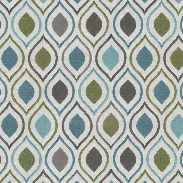 Emulate 65J8591 by JF Fabric Midnight Waters 65% Cotton, 27% Viscose, 8% Polyester India Horizontal: 16.375 and Vertical: 15.5 54 - Fabric Carolina -