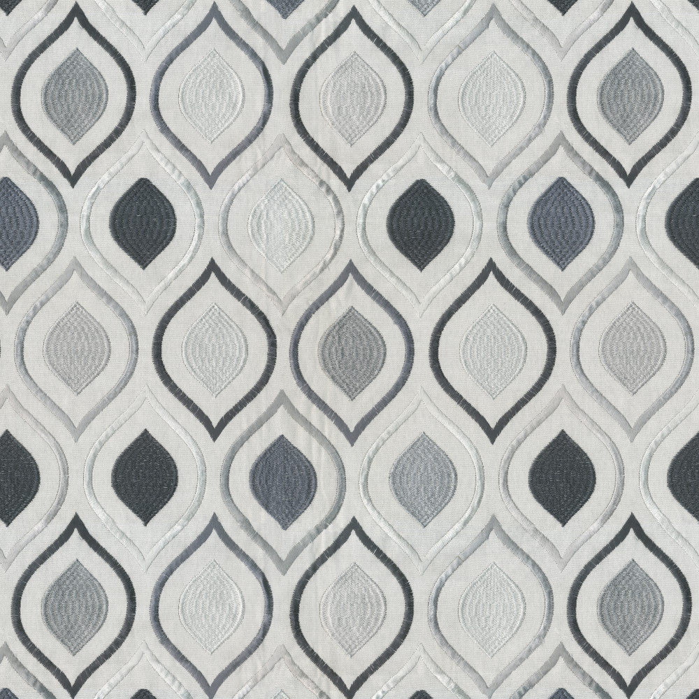 EMULATE 96J8591 by JF Designer Fabric Midnight Waters 65% Cotton, 27% Viscose, 8% Polyester India  Horizontal: 16.375 and Vertical: 15.5 54  - Swanky Fabrics -