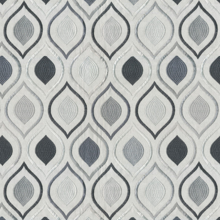 Emulate 96J8591 by JF Designer Fabric Midnight Waters 65% Cotton, 27% Viscose, 8% Polyester India Horizontal: 16.375 and Vertical: 15.5 54 - Swanky Fabrics -