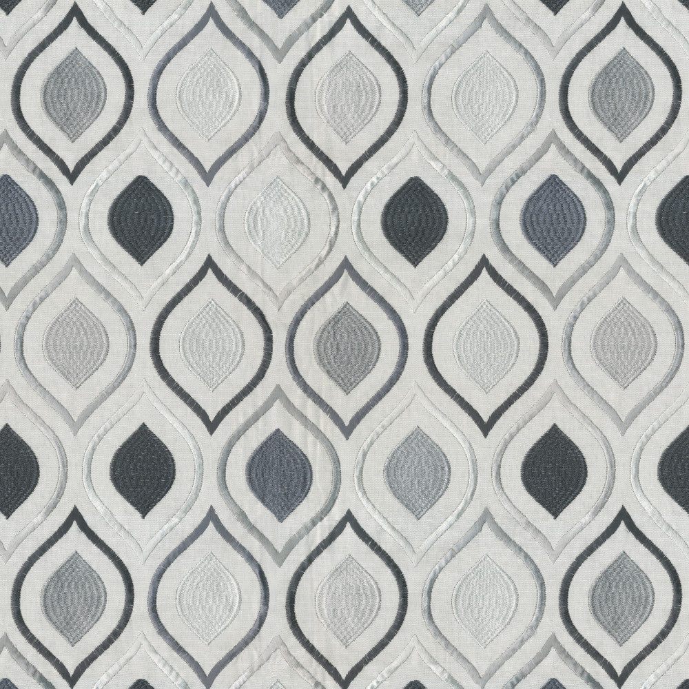 Emulate 96J8591 by JF Designer Fabric Midnight Waters 65% Cotton, 27% Viscose, 8% Polyester India Horizontal: 16.375 and Vertical: 15.5 54 - Swanky Fabrics -