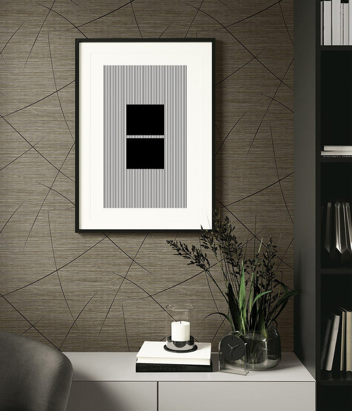 Bract Black Pepper EN40400 by Seabrook Designs Designer Wallpaper