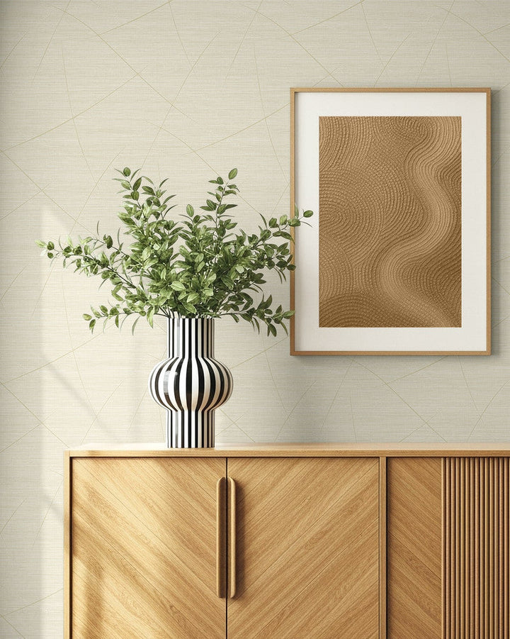 Bract Sand EN40403 by Seabrook Designs Designer Wallpaper