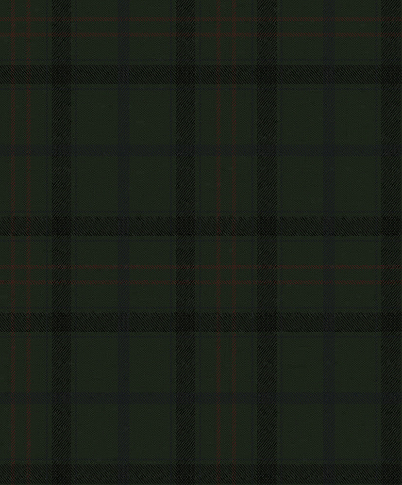 Tailor Plaid Prepasted Greenery by Seabrook Wallpaper Etten Prepasted Wallcoverings Netherlands 57 12.6" 20.9" - Fabric Carolina -
