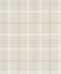Tailor Plaid Prepasted Neutral by Seabrook Wallpaper