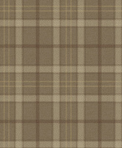 Tailor Plaid Prepasted Cafe Latte by Seabrook Wallpaper