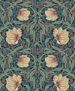 Pimpernel Garden Prepasted Bluestone & Clay by Seabrook Wallpaper