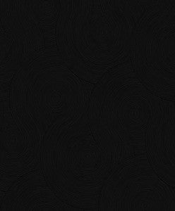 Swirl Geometric Prepasted Ebony by Seabrook Wallpaper