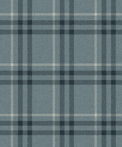 Calverlay Plaid Prepasted Light Blue by Seabrook Wallpaper