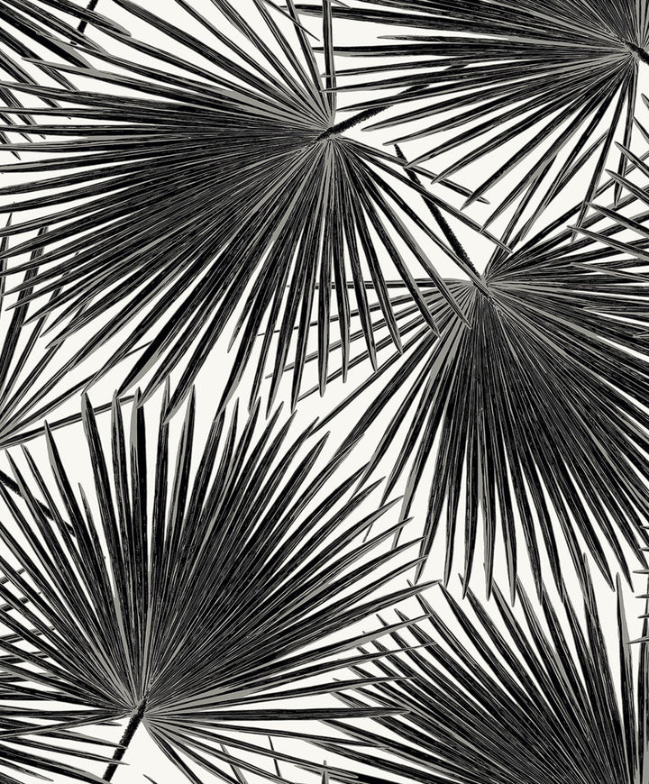 Haven Palm Prepasted Inkwell by Seabrook Wallpaper Etten Prepasted Wallcoverings Netherlands 57 25.2" 20.9" - Fabric Carolina -