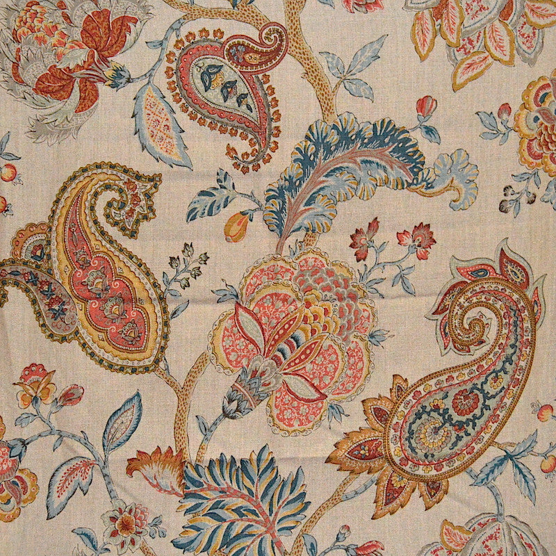 Epode Multi by Magnolia Fabric See sample 100% LINEN CHINA 15000 </p><p>Repeat: Horizontal: 54 and Vertical: 25.25 54" - Fabric Carolina -