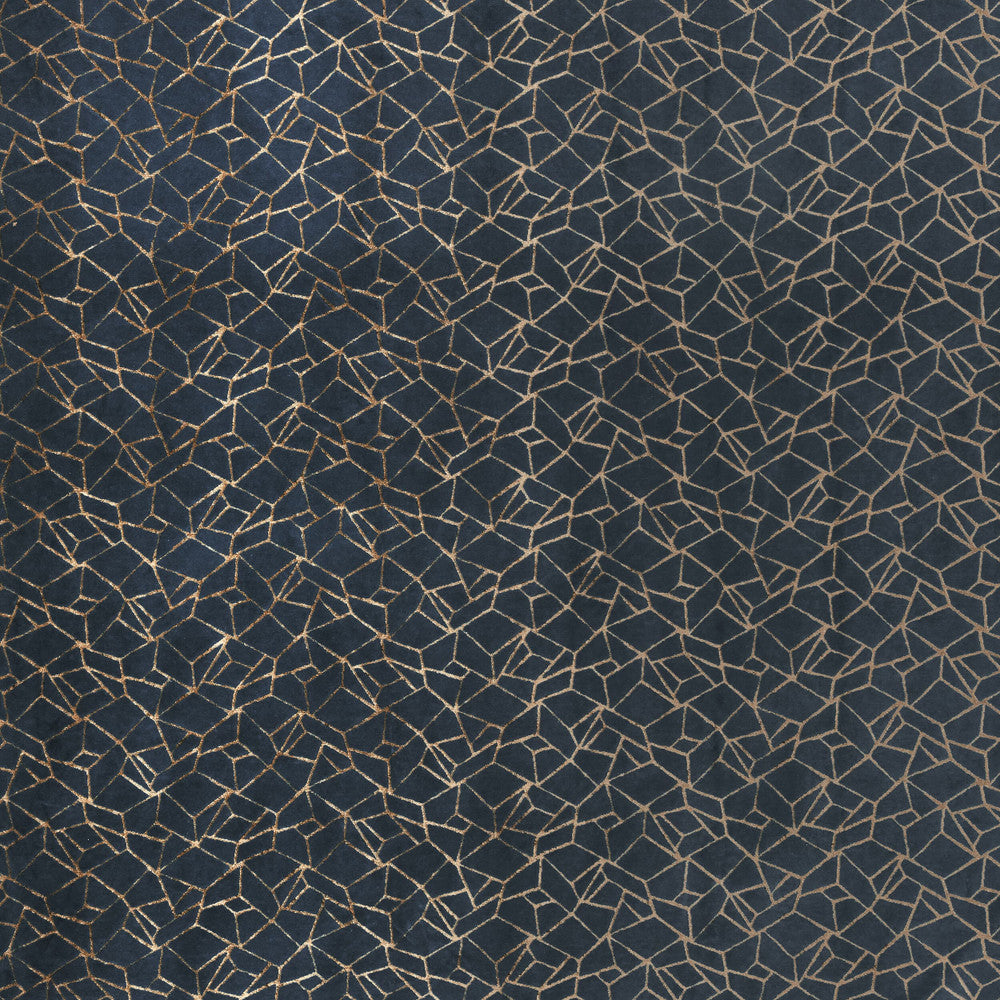 Erika 6 Ocean by Marcus William Designer Fabric KAI/MARCUS WILLIAM ILLUSION 56%POL 44%SVI TURKEY Horizontal: 6.875 and Vertical: 13.750 55.5 in - Swanky Fabrics -