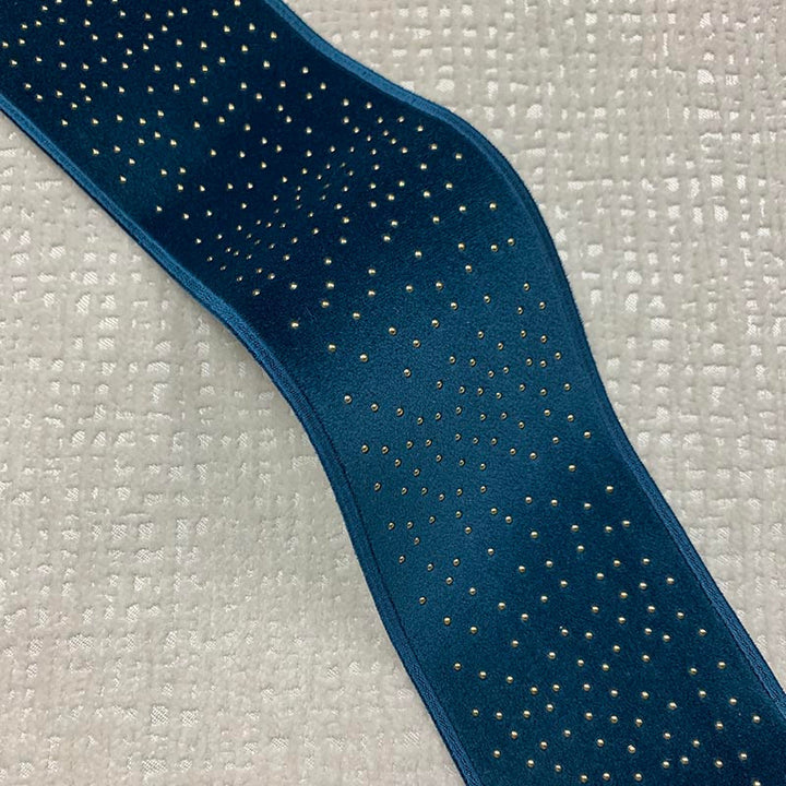 Estella Tape Kingfisher by Magnolia Trim - 82Poly/11Ray/7Met China Horizontal: and Vertical: 3.15 - Fabric Carolina -
