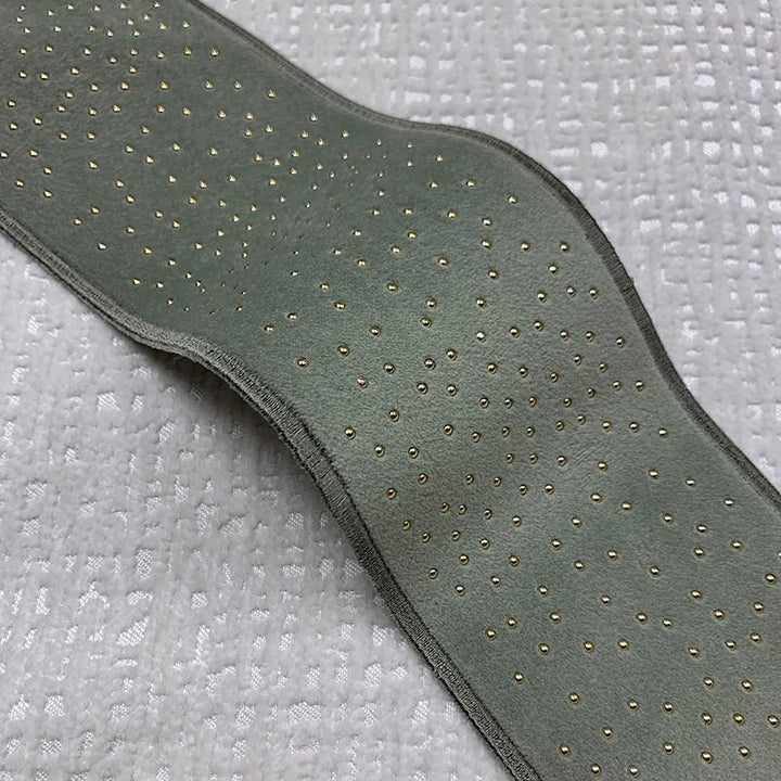 Estella Tape Lemongrass by Magnolia Trim - 82Poly/11Ray/7Met China Horizontal: and Vertical: 3.15 - Fabric Carolina -