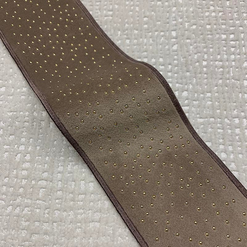 Estella Tape Mink by Magnolia Designer Trim - 82Poly/11Ray/7Met China Horizontal: and Vertical: 3.15 - Swanky Fabrics -