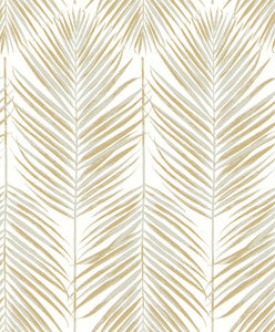 Marina Palm Silver & Gold by Seabrook Wallpaper