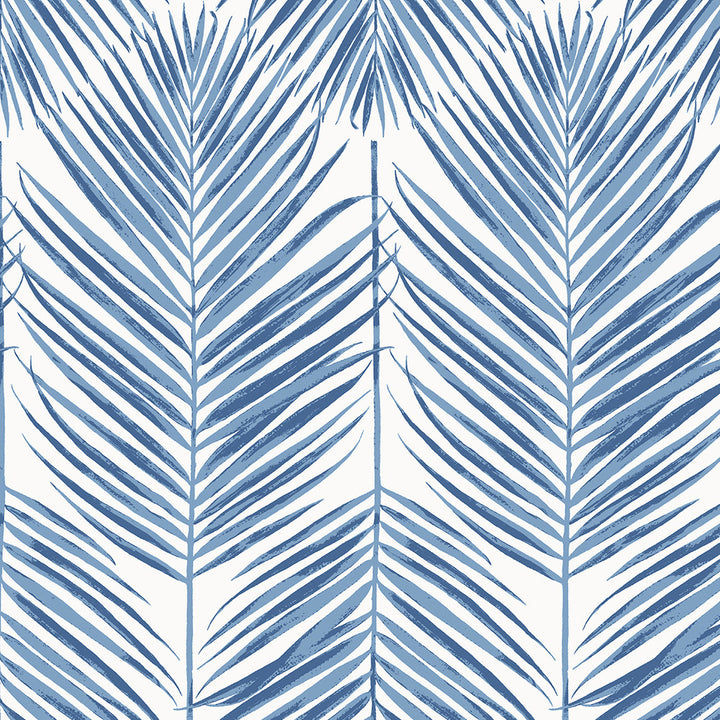 Marina Palm Coastal Blue by Seabrook Wallpaper Etten Studios Online Netherlands 57.5 25.2" 20.9" - Fabric Carolina -
