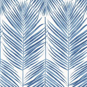 Marina Palm Coastal Blue by Seabrook Wallpaper