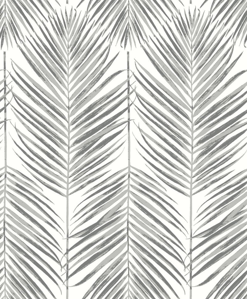Marina Palm Daydream Grey by Seabrook Wallpaper Etten Studios Online Netherlands 57.5 25.2" 20.9" - Fabric Carolina -