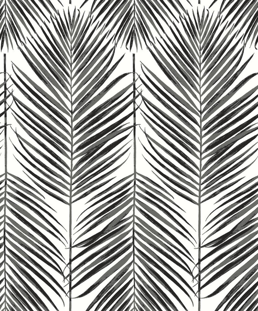 Marina Palm Ebony by Seabrook Wallpaper Etten Studios Online Netherlands 57.5 25.2" 20.9" - Fabric Carolina -