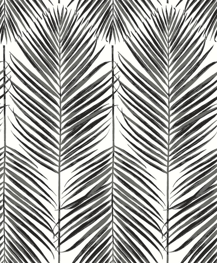 Marina Palm Ebony by Seabrook Wallpaper Etten Studios Online Netherlands 57.5 25.2" 20.9" - Fabric Carolina -