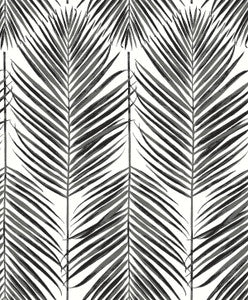 Marina Palm Ebony by Seabrook Wallpaper