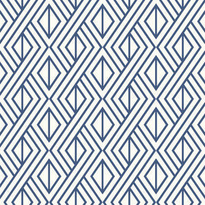 Diamond Weave Navy Blue by Seabrook Wallpaper