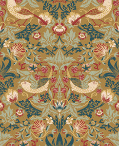 Fragaria Garden Ochre by Seabrook Wallpaper