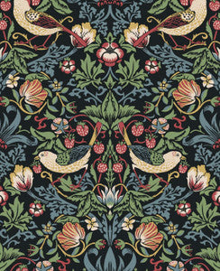 Fragaria Garden Ebony by Seabrook Wallpaper