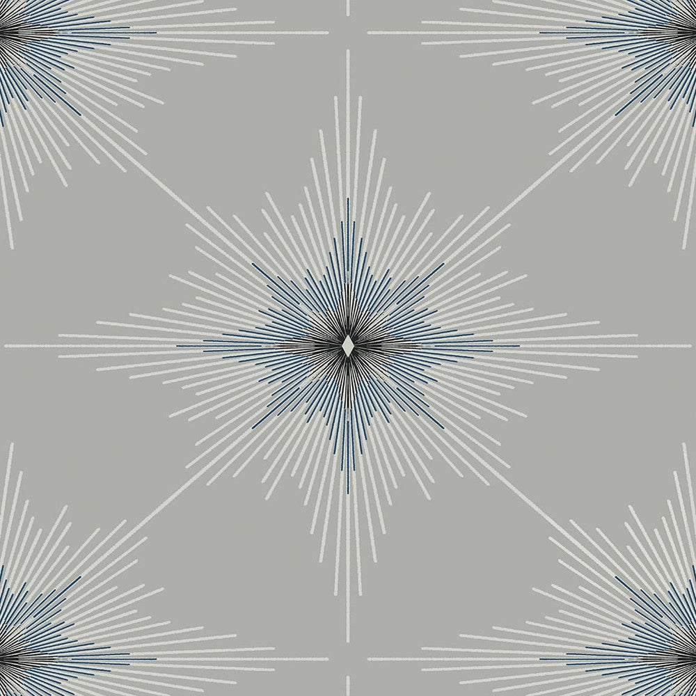North Star Argos Grey by Seabrook Wallpaper Etten Studios Online Netherlands 57.5 18" 20.9" - Fabric Carolina -
