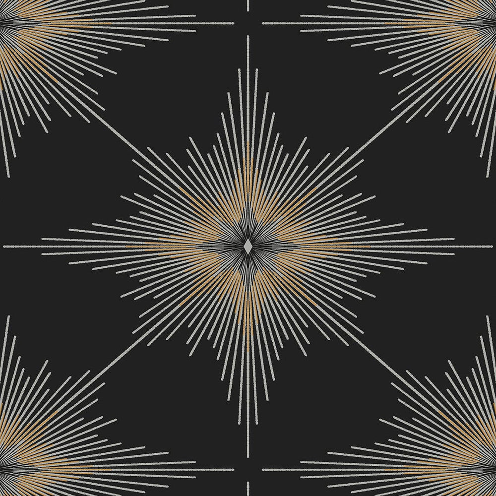 North Star Ebony by Seabrook Wallpaper Etten Studios Online Netherlands 57.5 18" 20.9" - Fabric Carolina -