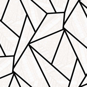Metro Vector Ebony & Morning Fog by Seabrook Wallpaper