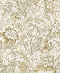 Acanthus Garden Warm Neutral by Seabrook Wallpaper