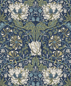 Ogee Flora Indigo Dye & Thyme by Seabrook Wallpaper