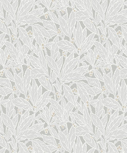Leaf and Berry Daydream Grey by Seabrook Wallpaper
