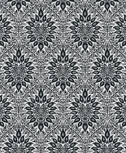 Luna Ogee Ebony & Argos Grey by Seabrook Wallpaper