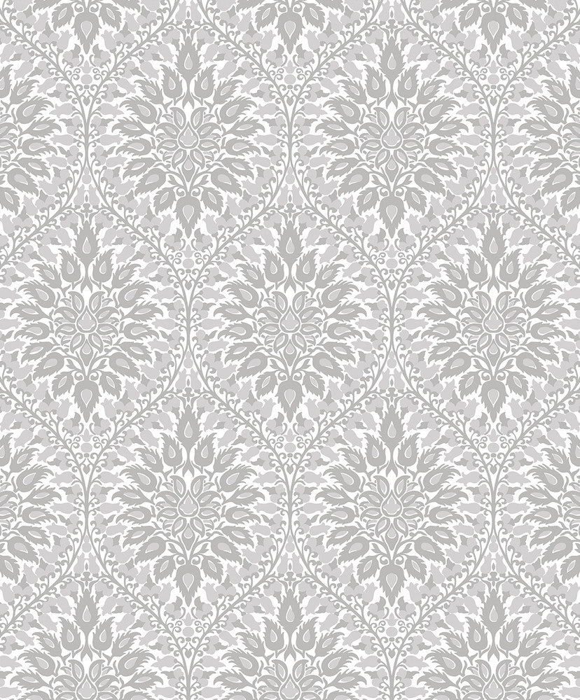 Luna Ogee Daydream Grey by Seabrook Wallpaper Legacy Prints Netherlands 57.5 12.6" 20.9" - Fabric Carolina -