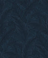 Gulf Tropical Leaves Navy Blue ET13002 by Etten Studios Wallpaper
