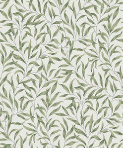 Willow Leaves Sprig Green by Seabrook Wallpaper