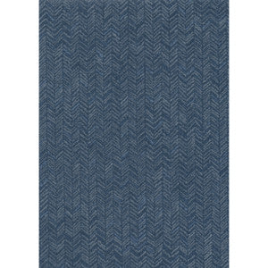 Navy Fabric Chevron Wallpaper by 750 Home