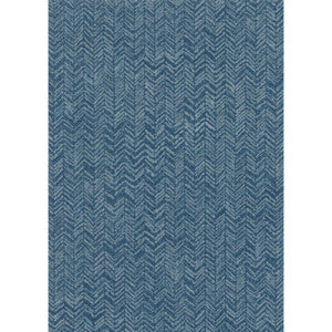 Fabric Chevron Teal Wallpaper by 750 Home