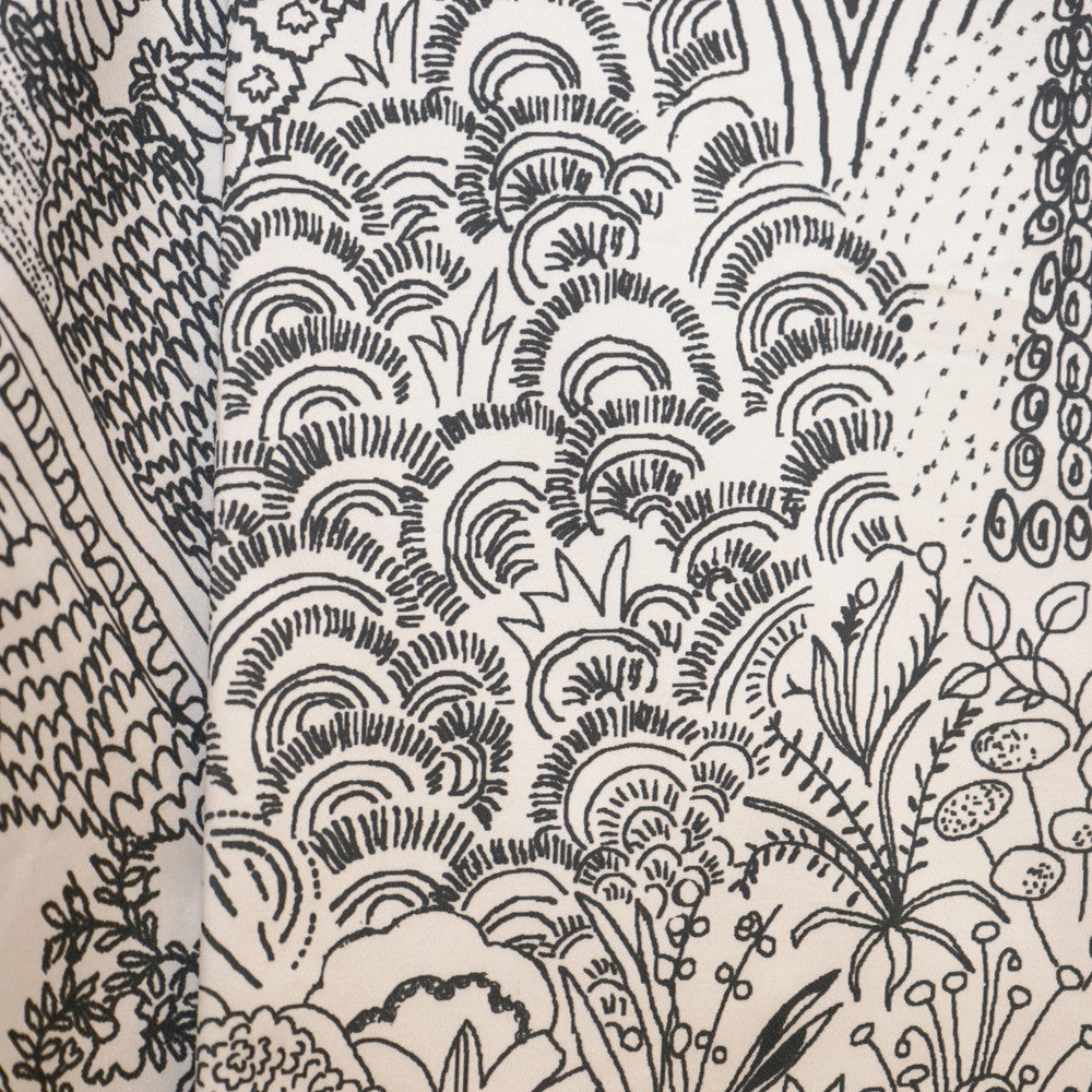 ETCHING 99SJ101 by JF Designer Fabric JF Studio 100% Cotton India  Horizontal: 19.875 and Vertical: 35 59  - Swanky Fabrics -