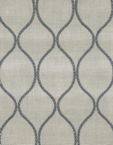 Ethan Slate by Norbar Fabric GALLERY 77% COTTON 28% POLYESTER INDIA 4 3/4"V 2 3/4"H 53 - Fabric Carolina -