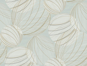 Floating Lanterns Smokey Blue Wallpaper by Candice Olson