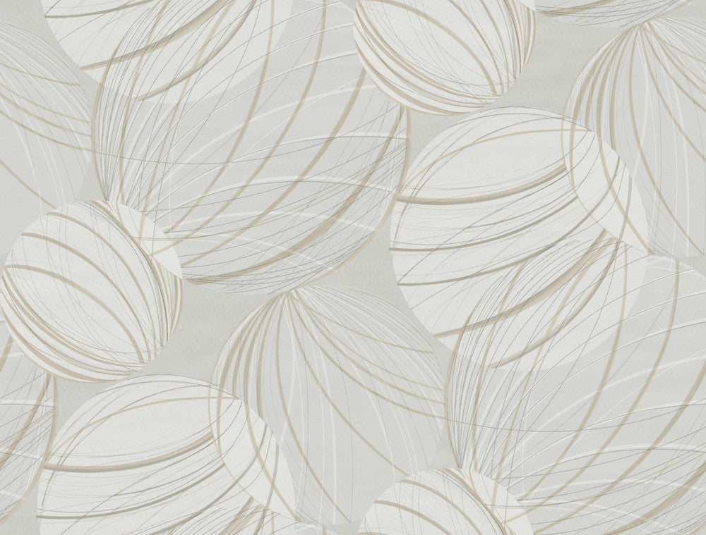 Floating Lanterns Light Grey Wallpaper by Candice Olson Candice Olson Casual Elegance Covers about 60.8 square feet 27-in by 27-ft long roll Unpasted 20.5 - Fabric Carolina -
