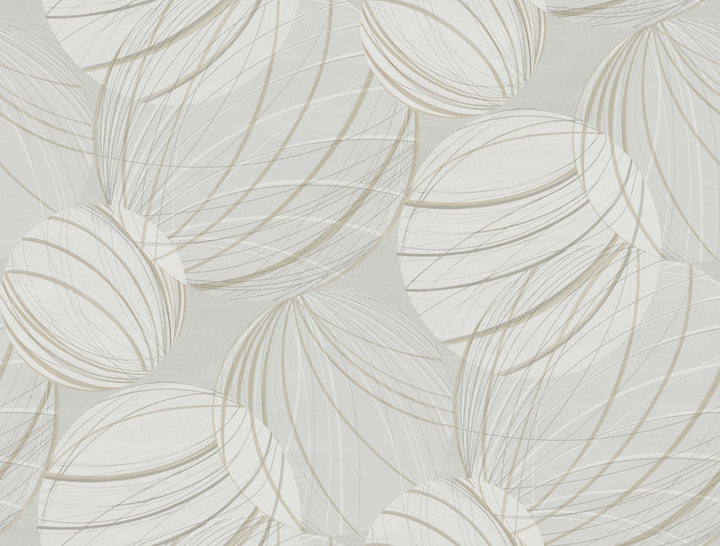 Floating Lanterns Light Grey Wallpaper by Candice Olson Candice Olson Casual Elegance Covers about 60.8 square feet 27-in by 27-ft long roll Unpasted 20.5 - Fabric Carolina -